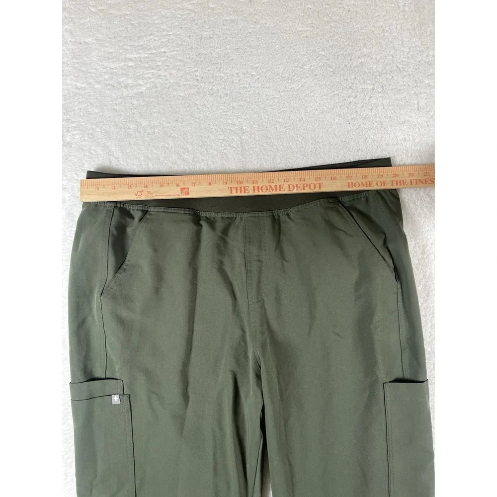 Figs T2001 Olive Green Cargo Straight Leg Scrub Pants Mens Sz XXL Medical